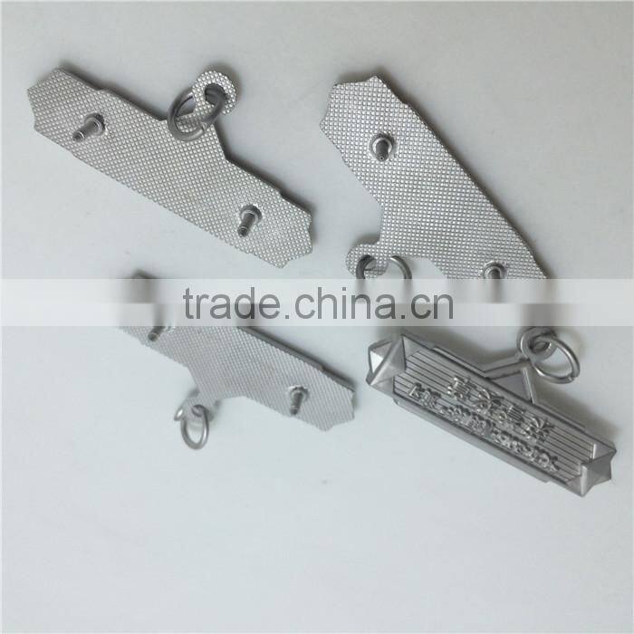 custom made zinc alloy metal name tag custom metal jewelry tags