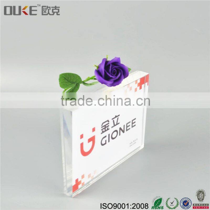 promotion luxury counter top acrylic photo block
