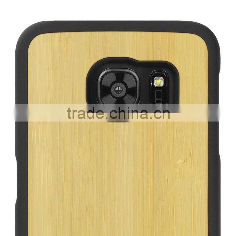 Manufacturer Price For Samsung S7 Case PC+Bamboo Wood for Samsung Galaxy S7 Case for S7 Edge