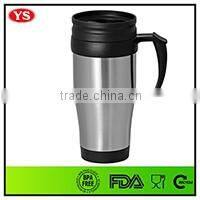 Eco-friendly Customize 14 oz insulated thermal cup stainless steel with handle