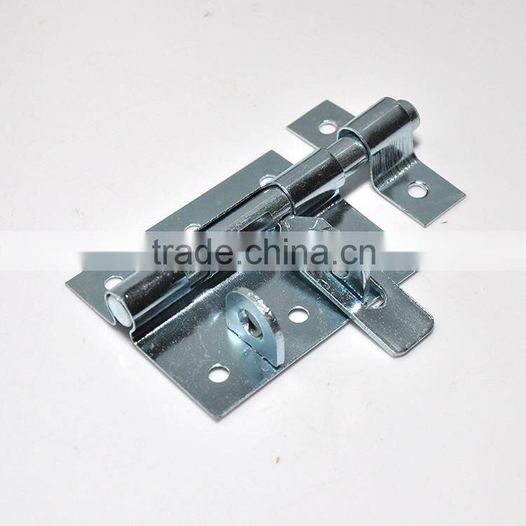 gate latch hardware for exterior door with safe environment