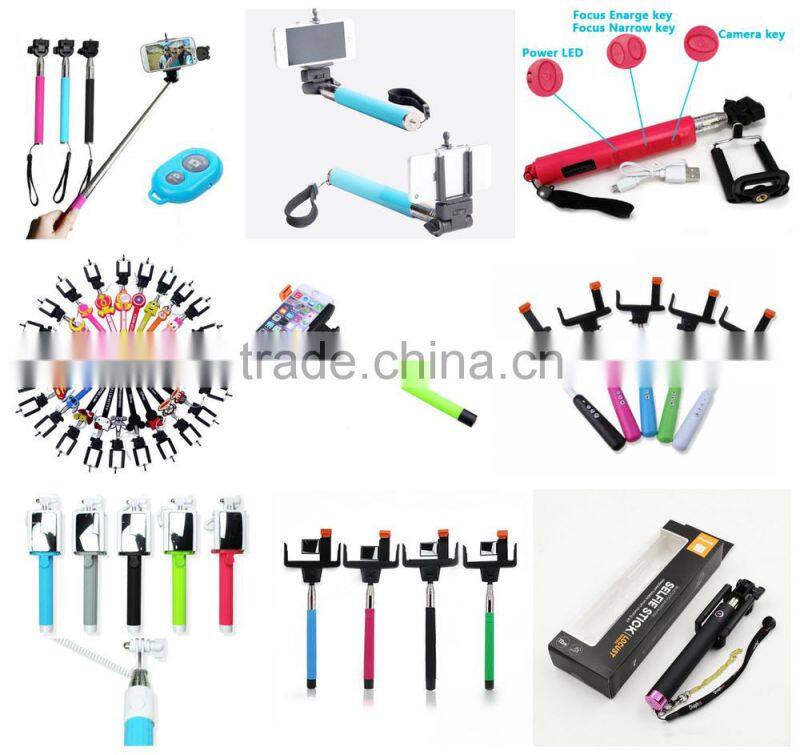 2015 Fashion Mini Monopod,Cable selfie stick monopod, for Christmas gift