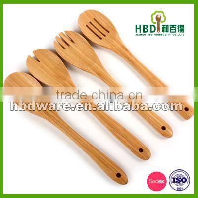 Bamboo kitchen utensils set,slotted spoon spatula,,wholesale