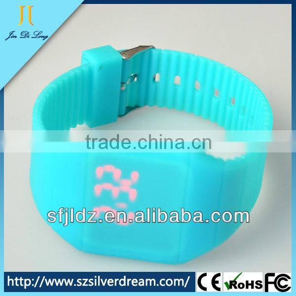Unisex Touch Design Digital LED Silicone Sports Wrist Watch For Women Men