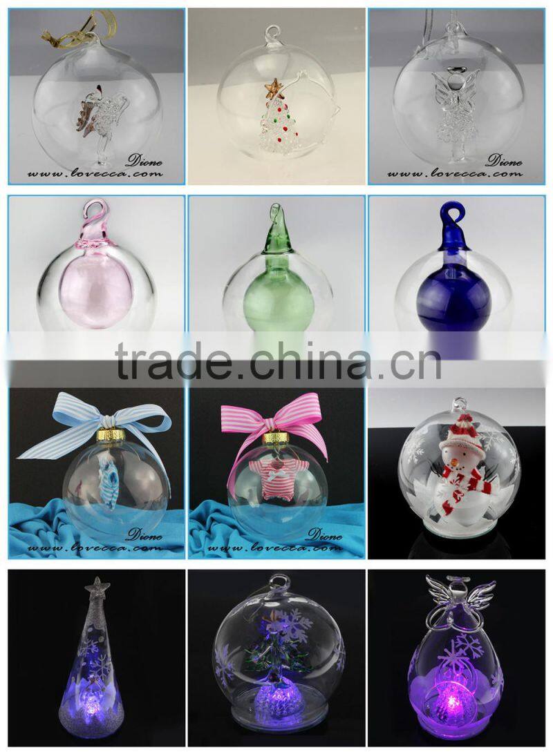 P----ER----Good Quality glass christmas baubles, christmas tree decoration glass ball