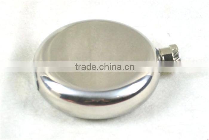 110g 5 oz Mirror Smooth Carry Portable Stainless Steel Round Hip Stainless Steel Hip Flask