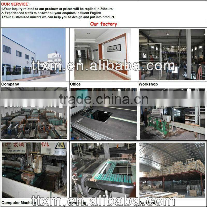 bead mirror with shelf bathroom mirror factory directly sale decorative mirror made in china