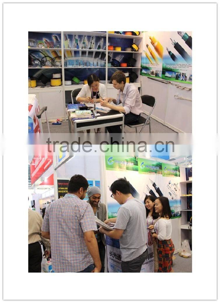 Long span stranded stainless steel tube aerial power fiber optic cable price opgw cable