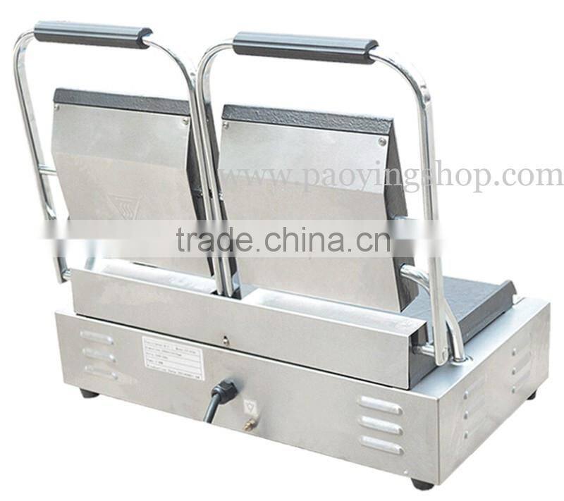 Commercial Use Non-stick 220v Electric Smooth Double Contact Grills