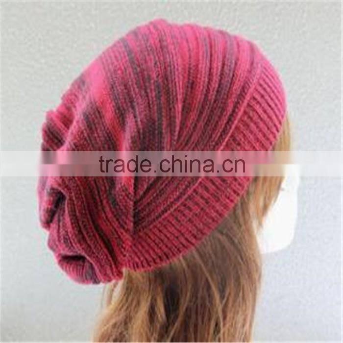 Colorful Slouch Solid Color Crochet Beanies Knitted Hat for Lovely Girls