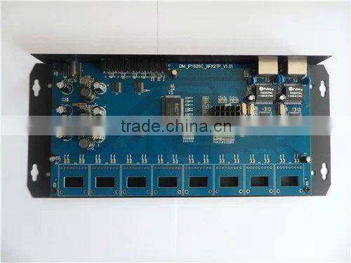 BIDI WDM single fiber 10/100/1000M 1310/1550 20km LLF LFP sfp fiber optic media converter oem factory