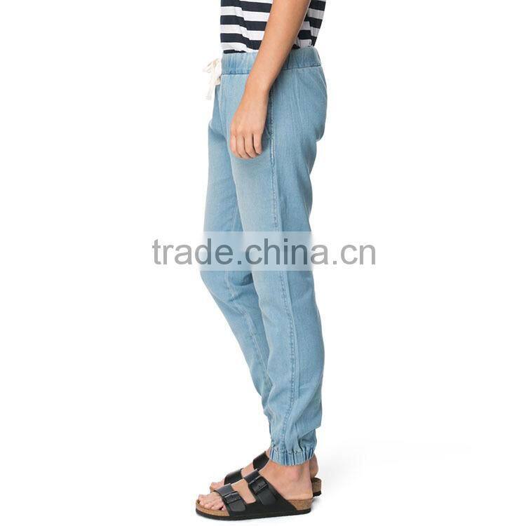 2015 China supplier latest denim pants casual wear custom sexy ladies jeans