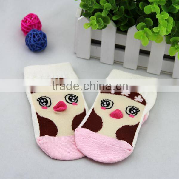 GSC-123 Alibaba wholesale cotton tube 3d animal socks for baby