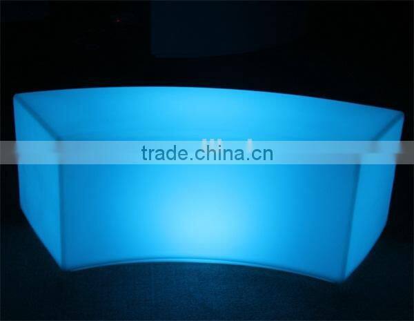 color change waterproof plastic Led Sofa Bench with remote control