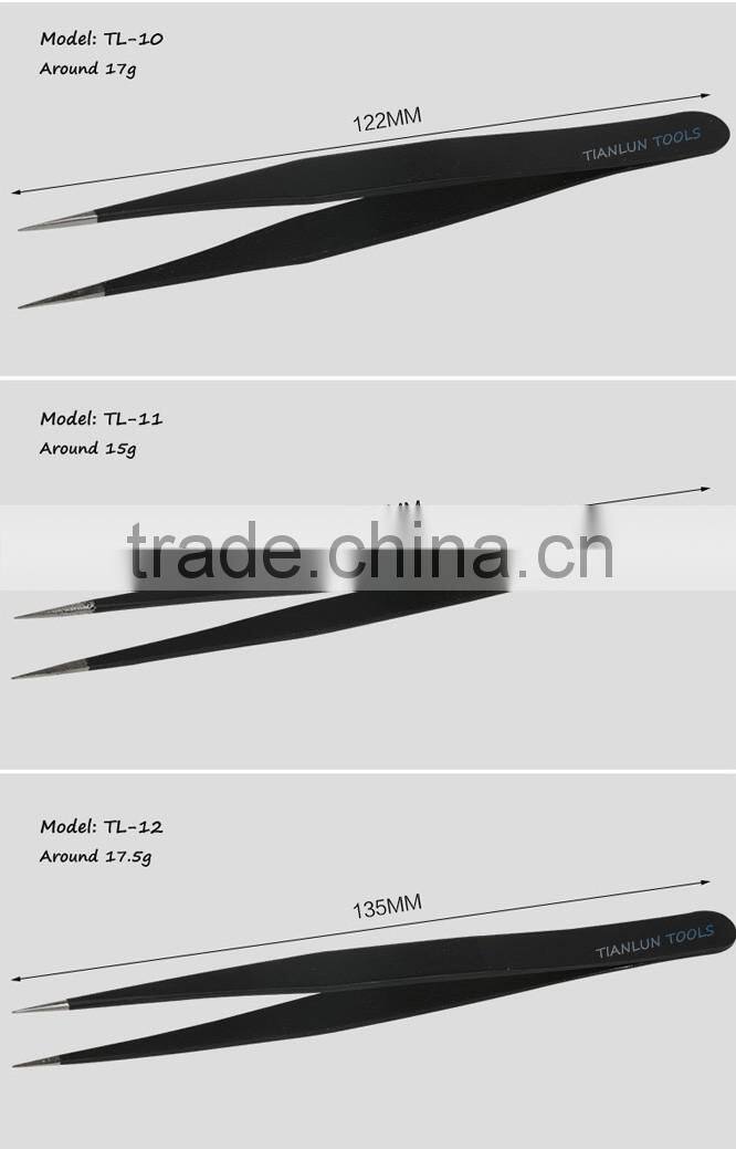High Temperature Resistance ESD Stainless Steel Tweezers,Antistatic tweezers for mobile repair tools,smart medical ESD tweezers