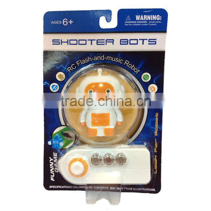 Simulation aliens design r/c robot with music remote control toy mini robot