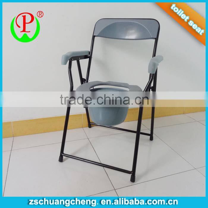Removable bedpan commode chair used for disabled people