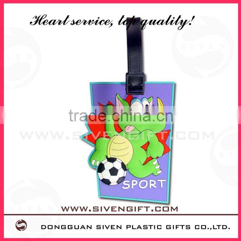 Embossed Soft Pvc Luggage Tag Custom Luggage Tag
