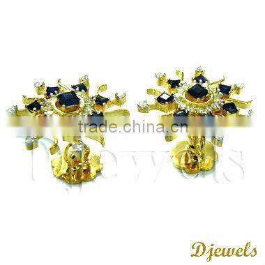 Diamond Earrings, Stylish Earrings, Diamond Gold Earrings