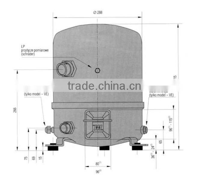 MT64,MT72,MT80,MT100,MT125,MT144,MT160 Danfoss Compressor model,danfoss refrigerator