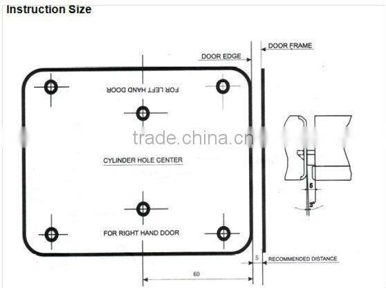 Brass rim locks rim latch lock for metal door intercom system electric door lock