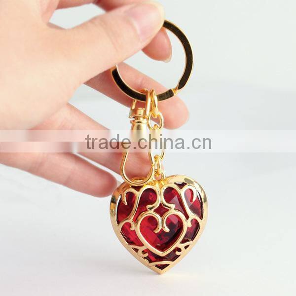 Hot sale the Legend of Zelda keychain key rings PC online game key chain game keychain