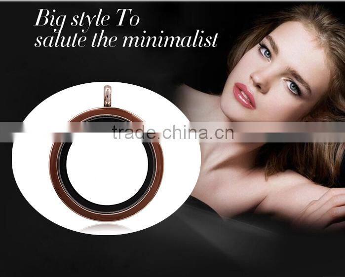 chocolate enamel lockets floating charm