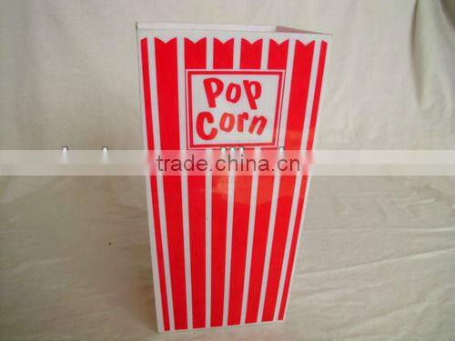 disposable plastic square popcorn bucket