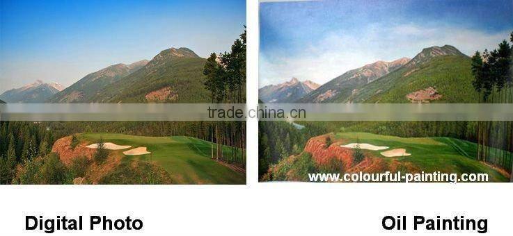 Custom realistic portrait oil painting from photo