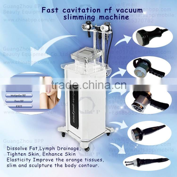 5 heads rf ultrasonic vacuum cavitation system type
