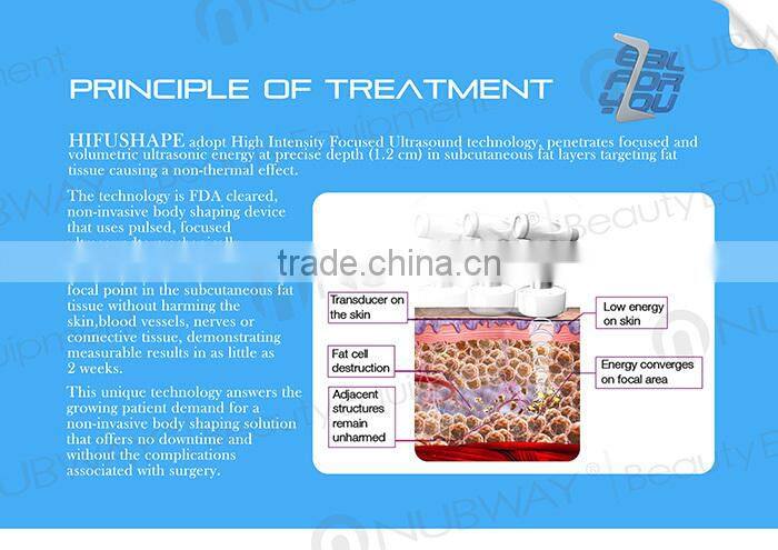 CE approved HIFU slimming machine / cavitation focus slimming machine / HIFU beauty machine
