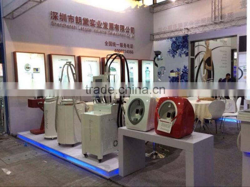 Facial skin analyzer machine with 3 spectrum/3D magic mirror skin analyzer/ portable skin analysis machine