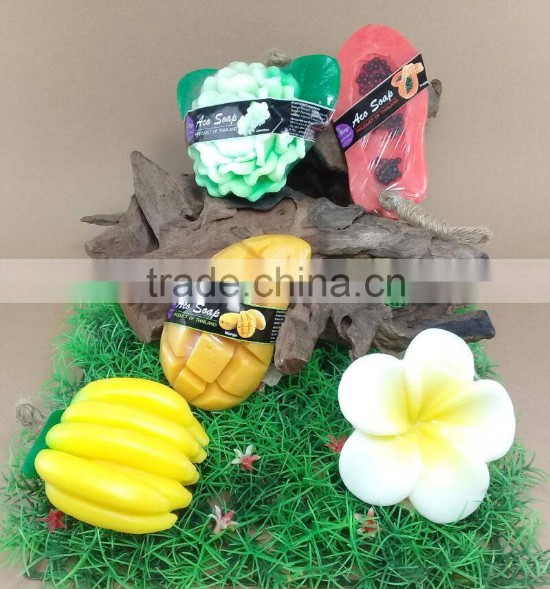 Banana Fruit Shaped Soap Thailand Natural Shaving Soap Fancy Soap Bath Supplies