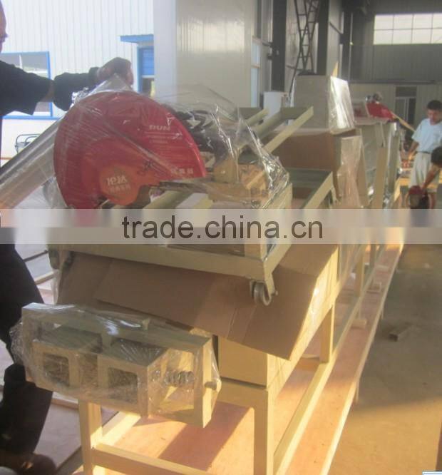 Wood pallet block hot press machine and wood block making machine