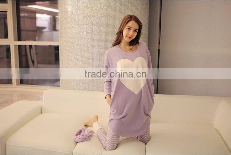 New Cotton Girls Pajamas Fashion Soft Cotton Pajamas Women Sleepwear Sets For Girls Home Nightgown Sets