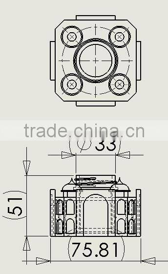 110ml Taj Mahal shape glass bottle concept bottle