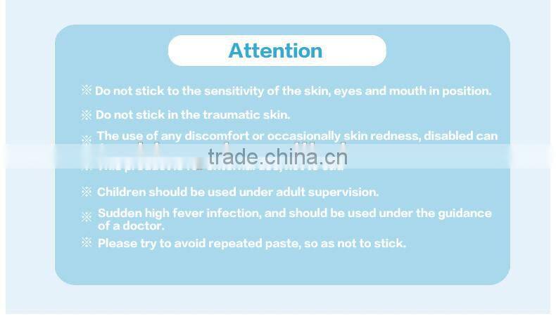 medical device health care product last 8 hours OEM private label fever GEL cooling patch