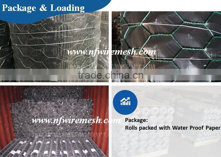 Hexagonal Hole Shape Q195 Galvanized Iron Wire hexagonal wire netting(Guangzhou Factory)