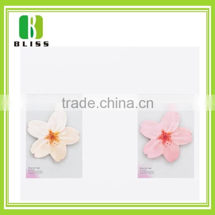 Hot sale custom sticky notes leaf shaped sticky notes promotional sticky notes