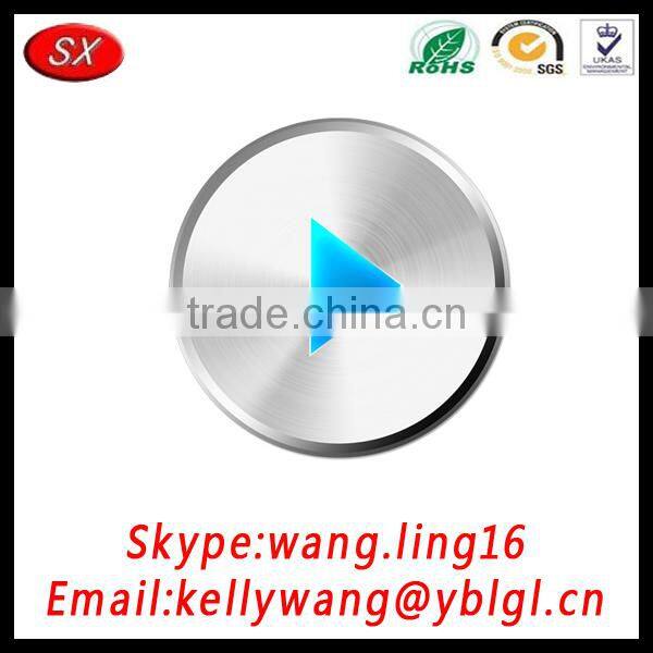Customized Stainless Steel Press Button, Push Button, Play Button For Electrical Equipment ISO/RoHS Pass