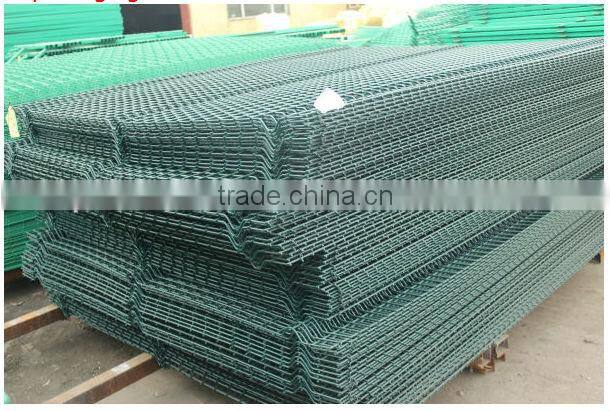 High Quality hot sale galvanized then powder coated double wire fence , double wire fence