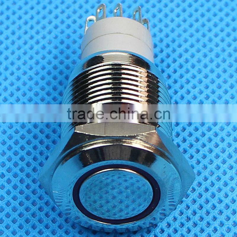 Daier 16mm illuminated push button switches push button