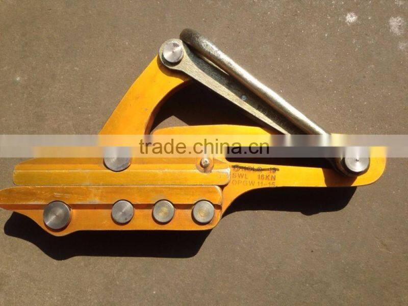 16KN OPGW Self Gripping Clamps Cable Clipper Come Along Clamp Grips for 11-15mm