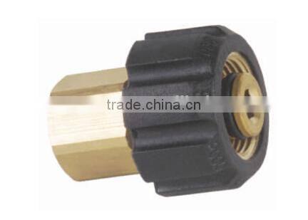 Pressure washer accessories femal screw nipple M22 by 1/4 inch male NPT
