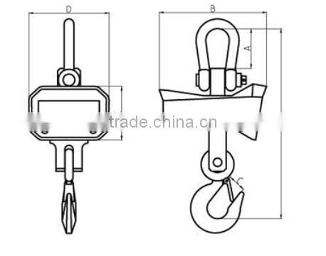 New model electronic scale crane scale 5 ton low price