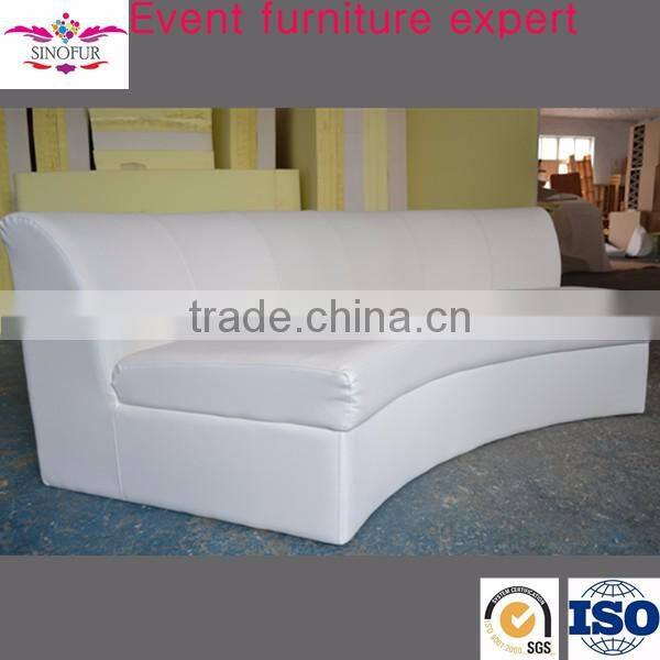 For event hall half moon curved sofa