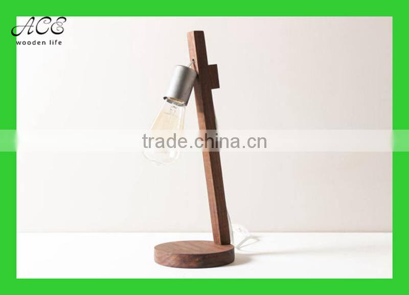 Solid wood lamp Desk lamp Wooden decorative lamp