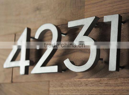 Stainless steel 3D apartment house number