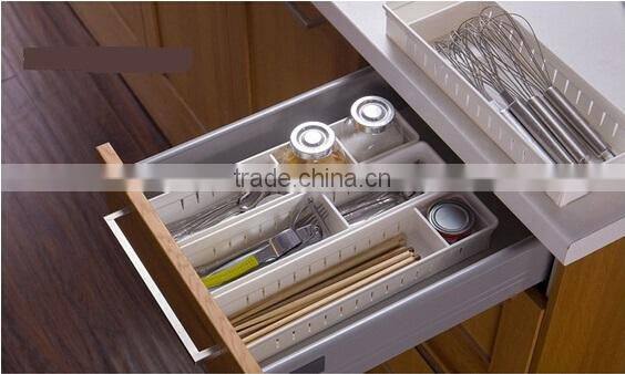 Fashion 3 Lattices Sundries Plastic Divided Storage Box/DIY Storage Box