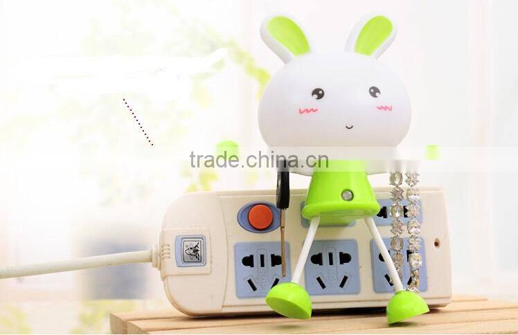 Plug Cartoon Animal Rabbit Led Motion Sensor Night Light